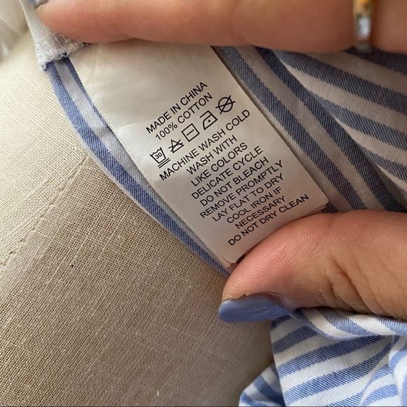 Kate Spade Broome Street Tee Striped Peplum Back - Picture 5 of 5